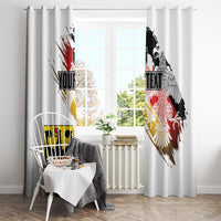 Personalised Germany Seal and Eagle Grunge Flag Window Curtain - Wonder Print Shop