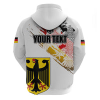 Personalised Germany Seal and Eagle Grunge Flag Zip Hoodie - Wonder Print Shop