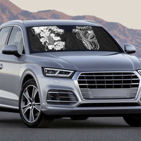 Japanese Irezumi and Hawaiian Polynesian Art Tattoo Auto Sun Shade Black Color - Wonder Print Shop