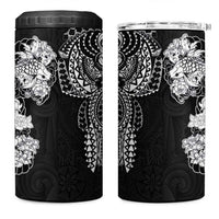Japanese Irezumi and Hawaiian Polynesian Art Tattoo 4 in 1 Can Cooler Tumbler Black Color - Wonder Print Shop