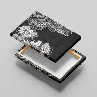 Japanese Irezumi and Hawaiian Polynesian Art Tattoo Canvas Wall Art Black Color - Wonder Print Shop