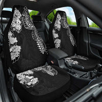 Japanese Irezumi and Hawaiian Polynesian Art Tattoo Car Seat Cover Black Color - Wonder Print Shop