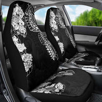 Japanese Irezumi and Hawaiian Polynesian Art Tattoo Car Seat Cover Black Color - Wonder Print Shop