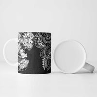 Japanese Irezumi and Hawaiian Polynesian Art Tattoo Ceramic Mug Black Color - Wonder Print Shop
