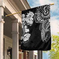 Japanese Irezumi and Hawaiian Polynesian Art Tattoo Garden Flag Black Color - Wonder Print Shop