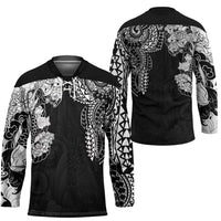 Japanese Irezumi and Hawaiian Polynesian Art Tattoo Hockey Jersey Black Color - Wonder Print Shop