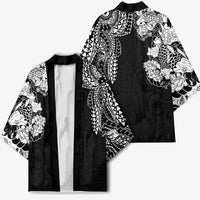 Japanese Irezumi and Hawaiian Polynesian Art Tattoo Kimono Black Color - Wonder Print Shop