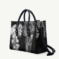Japanese Irezumi and Hawaiian Polynesian Art Tattoo Leather Bag Black Color - Wonder Print Shop