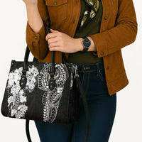 Japanese Irezumi and Hawaiian Polynesian Art Tattoo Leather Bag Black Color - Wonder Print Shop