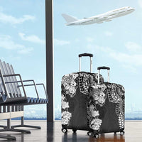 Japanese Irezumi and Hawaiian Polynesian Art Tattoo Luggage Cover Black Color - Wonder Print Shop