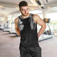 Japanese Irezumi and Hawaiian Polynesian Art Tattoo Men Tank Top Black Color - Wonder Print Shop