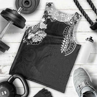 Japanese Irezumi and Hawaiian Polynesian Art Tattoo Men Tank Top Black Color - Wonder Print Shop