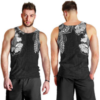 Japanese Irezumi and Hawaiian Polynesian Art Tattoo Men Tank Top Black Color - Wonder Print Shop
