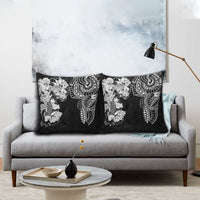 Japanese Irezumi and Hawaiian Polynesian Art Tattoo Pillow Cover Black Color - Wonder Print Shop