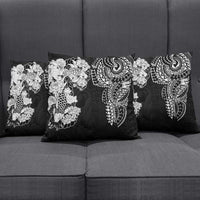 Japanese Irezumi and Hawaiian Polynesian Art Tattoo Pillow Cover Black Color - Wonder Print Shop