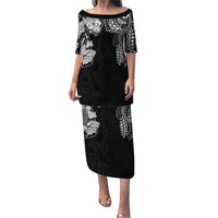 Japanese Irezumi and Hawaiian Polynesian Art Tattoo Puletasi Black Color - Wonder Print Shop