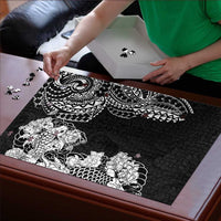 Japanese Irezumi and Hawaiian Polynesian Art Tattoo Puzzle Black Color - Wonder Print Shop