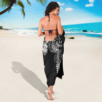 Japanese Irezumi and Hawaiian Polynesian Art Tattoo Sarong Black Color - Wonder Print Shop