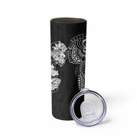 Japanese Irezumi and Hawaiian Polynesian Art Tattoo Skinny Tumbler Black Color - Wonder Print Shop