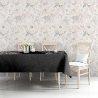 Japanese Irezumi and Hawaiian Polynesian Art Tattoo Tablecloth Black Color - Wonder Print Shop