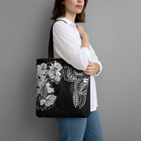 Japanese Irezumi and Hawaiian Polynesian Art Tattoo Tote Bag Black Color - Wonder Print Shop