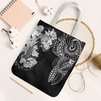 Japanese Irezumi and Hawaiian Polynesian Art Tattoo Tote Bag Black Color - Wonder Print Shop