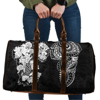 Japanese Irezumi and Hawaiian Polynesian Art Tattoo Travel Bag Black Color - Wonder Print Shop