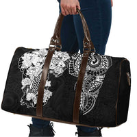 Japanese Irezumi and Hawaiian Polynesian Art Tattoo Travel Bag Black Color - Wonder Print Shop