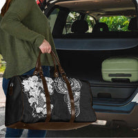 Japanese Irezumi and Hawaiian Polynesian Art Tattoo Travel Bag Black Color - Wonder Print Shop