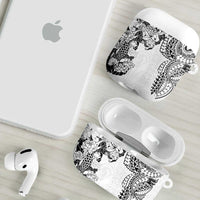 Japanese Irezumi and Hawaiian Polynesian Art Tattoo AirPods Case White Color - Wonder Print Shop