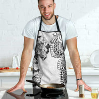 Japanese Irezumi and Hawaiian Polynesian Art Tattoo Apron White Color - Wonder Print Shop