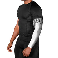 Japanese Irezumi and Hawaiian Polynesian Art Tattoo Arm Sleeves White Color - Wonder Print Shop