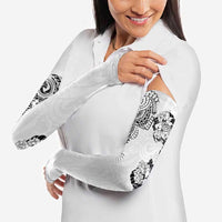 Japanese Irezumi and Hawaiian Polynesian Art Tattoo Arm Sleeves White Color - Wonder Print Shop