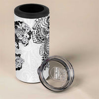 Japanese Irezumi and Hawaiian Polynesian Art Tattoo 4 in 1 Can Cooler Tumbler White Color - Wonder Print Shop