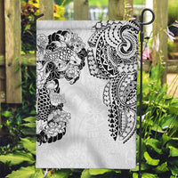 Japanese Irezumi and Hawaiian Polynesian Art Tattoo Garden Flag White Color - Wonder Print Shop