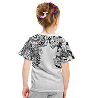Japanese Irezumi and Hawaiian Polynesian Art Tattoo Kid T Shirt White Color - Wonder Print Shop