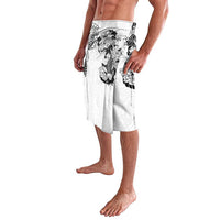 Japanese Irezumi and Hawaiian Polynesian Art Tattoo Lavalava White Color - Wonder Print Shop