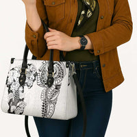 Japanese Irezumi and Hawaiian Polynesian Art Tattoo Leather Bag White Color - Wonder Print Shop