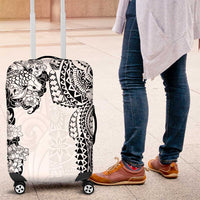 Japanese Irezumi and Hawaiian Polynesian Art Tattoo Luggage Cover White Color - Wonder Print Shop