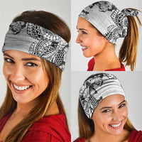 Japanese Irezumi and Hawaiian Polynesian Art Tattoo Neck Gaiter White Color - Wonder Print Shop