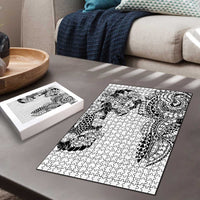 Japanese Irezumi and Hawaiian Polynesian Art Tattoo Puzzle White Color - Wonder Print Shop