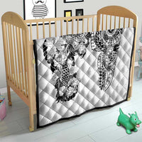 Japanese Irezumi and Hawaiian Polynesian Art Tattoo Quilt White Color - Wonder Print Shop