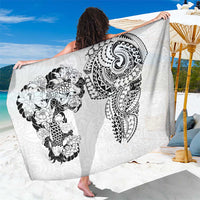Japanese Irezumi and Hawaiian Polynesian Art Tattoo Sarong White Color - Wonder Print Shop
