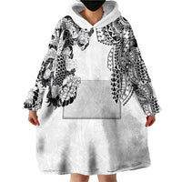 Japanese Irezumi and Hawaiian Polynesian Art Tattoo Wearable Blanket Hoodie White Color - Wonder Print Shop
