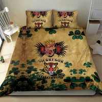 The Irishman-Notorious Bedding Set Old School Tattoos and Shamrocks Grunge Style