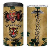 The Irishman-Notorious 4 in 1 Can Cooler Tumbler Old School Tattoos and Shamrocks Grunge Style