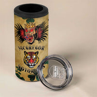 The Irishman-Notorious 4 in 1 Can Cooler Tumbler Old School Tattoos and Shamrocks Grunge Style