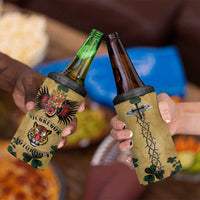 The Irishman-Notorious 4 in 1 Can Cooler Tumbler Old School Tattoos and Shamrocks Grunge Style