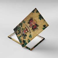 The Irishman-Notorious Canvas Wall Art Old School Tattoos and Shamrocks Grunge Style