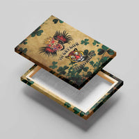 The Irishman-Notorious Canvas Wall Art Old School Tattoos and Shamrocks Grunge Style